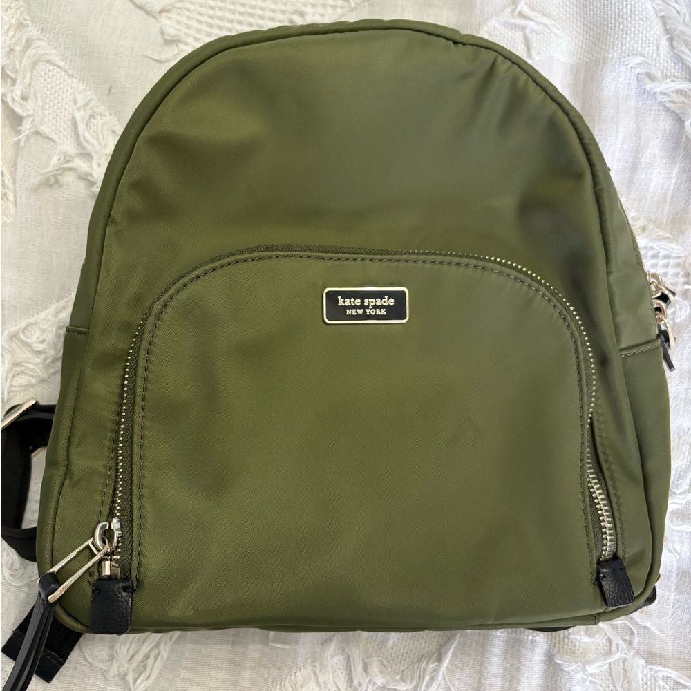 Kate Spade Olive Green Backpack - Picture 2 of 8